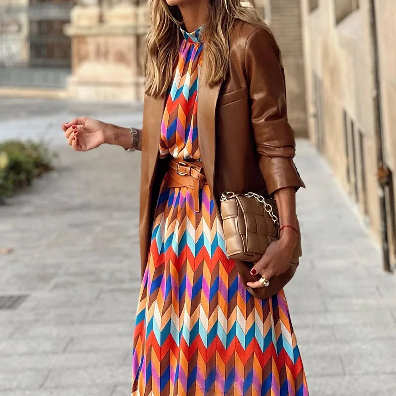 Vestido Casual Estampa Maia
