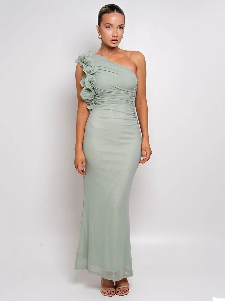 Vestido Busto Drapeado com Aplicaçao Sarah