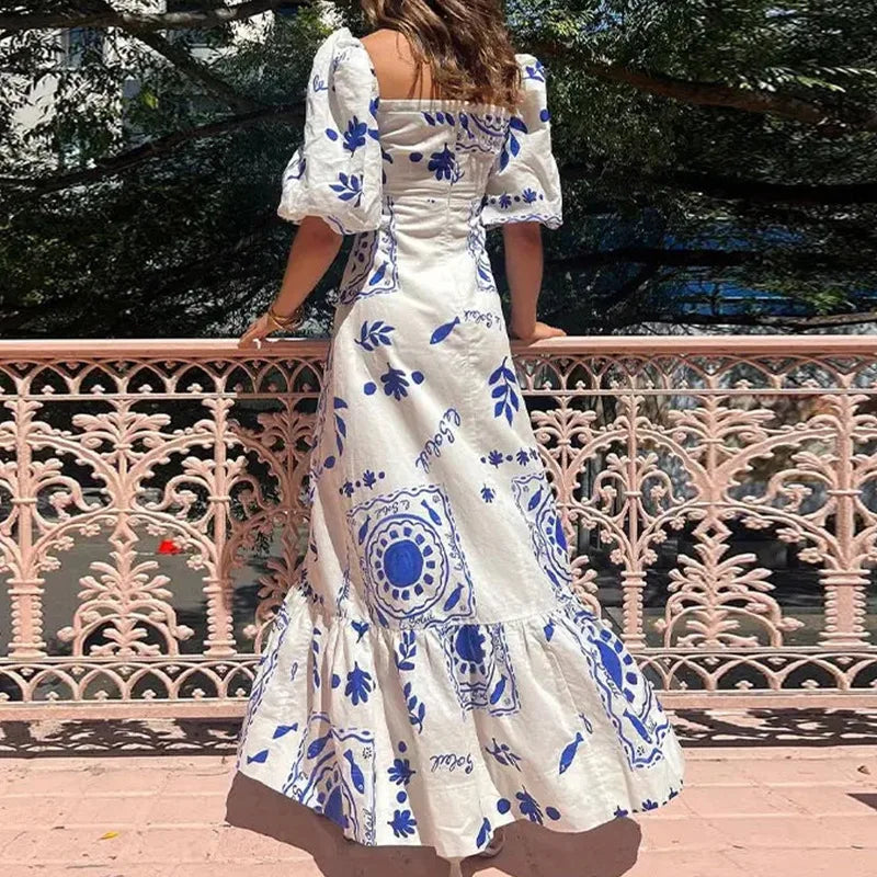 Vestido Casual Estampado Celina