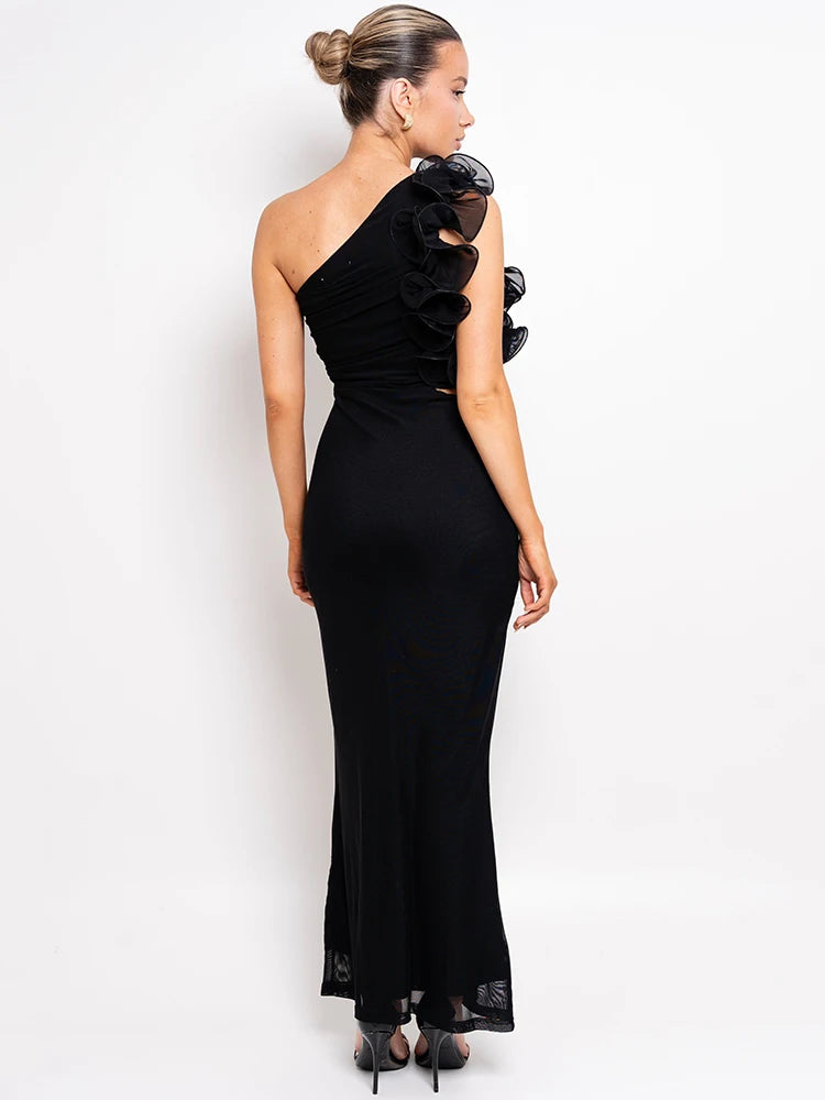 Vestido Busto Drapeado com Aplicaçao Sarah