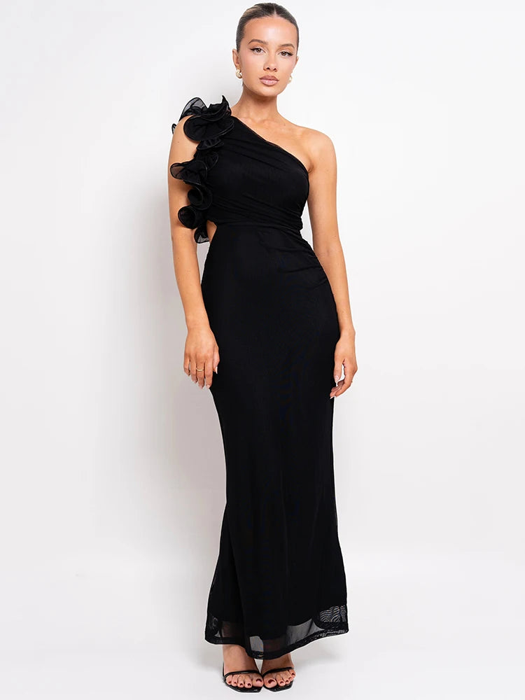 Vestido Busto Drapeado com Aplicaçao Sarah