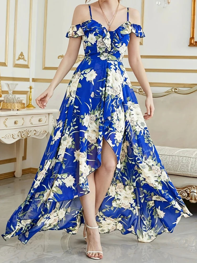 Vestido Casual Estampa Floral com Alças Joyce