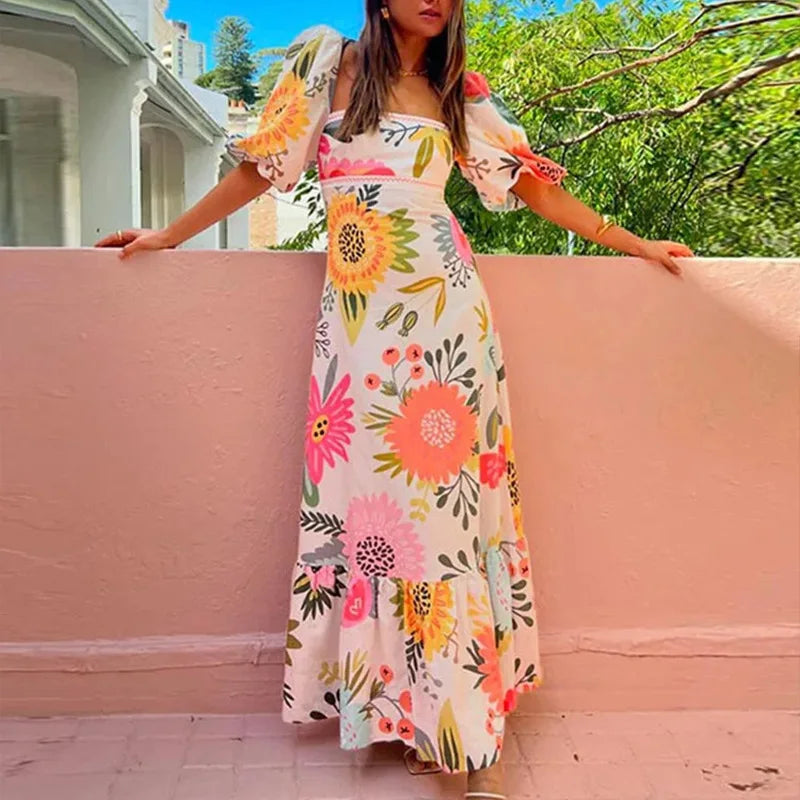 Vestido Casual Estampado Celina