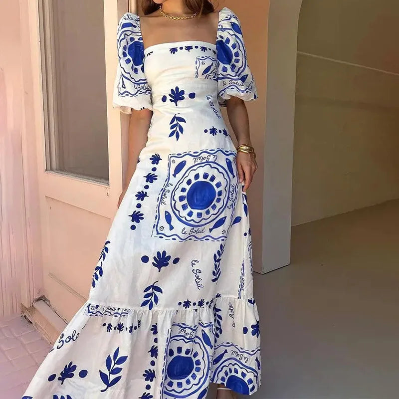 Vestido Casual Estampado Celina