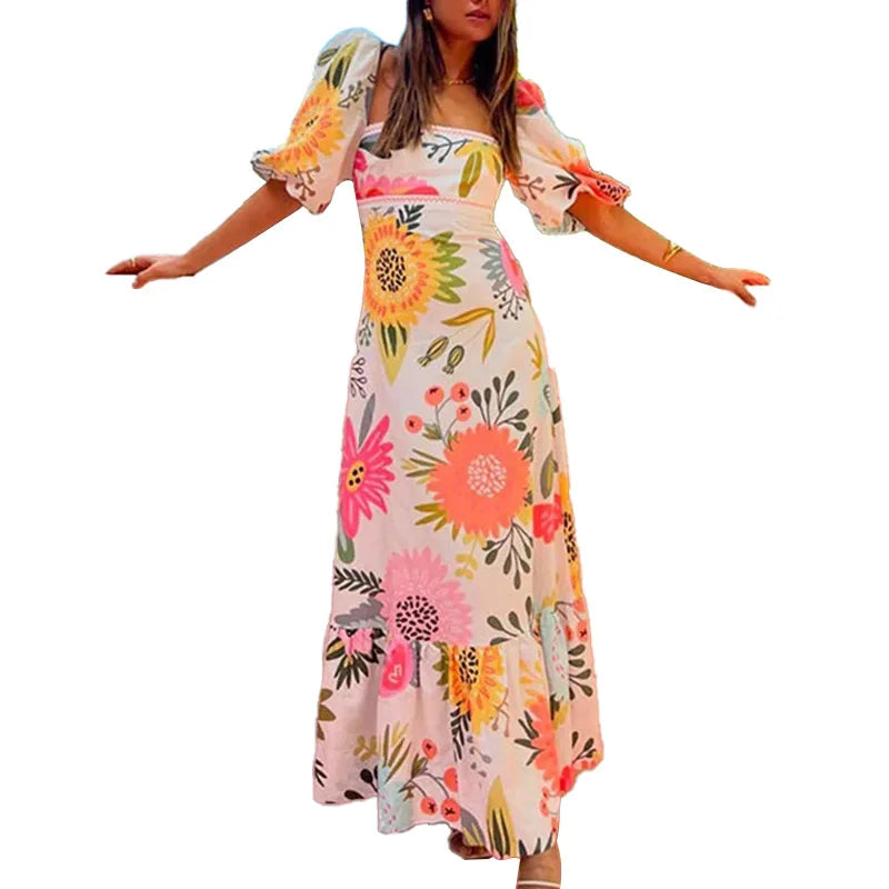 Vestido Casual Estampado Celina