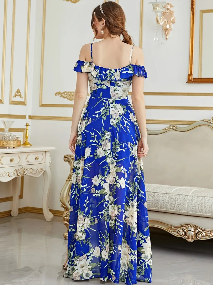 Vestido Casual Estampa Floral com Alças Joyce